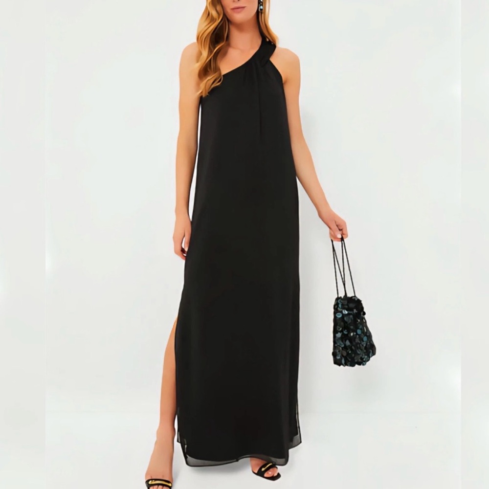 Tuckernuck Elegant Black One-Shoulder Dress